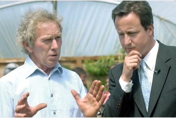 Paul Eustice with David Cameron in 2009